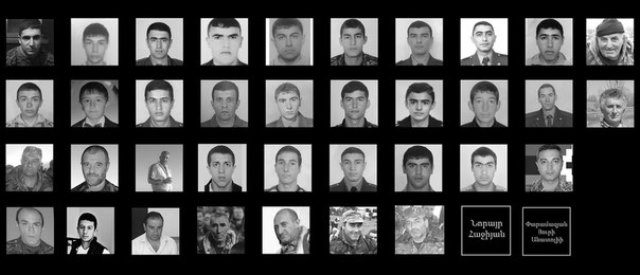 Уничтоженные в боях в апреле армянские военнослужащие - ФОТО